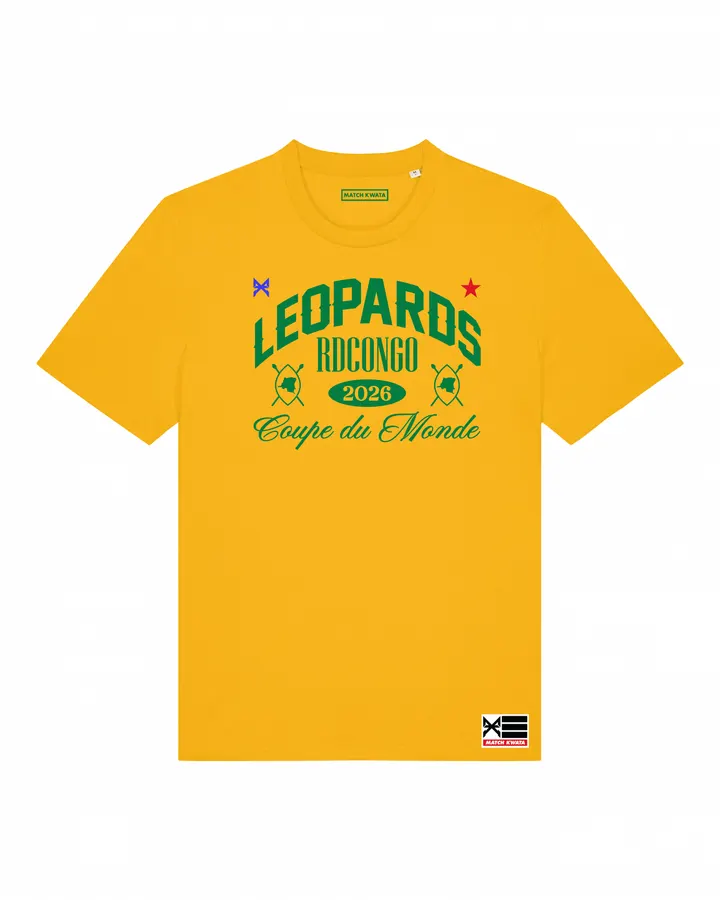 T-shirt Léopards Road to World Cup noir — Match Kwata